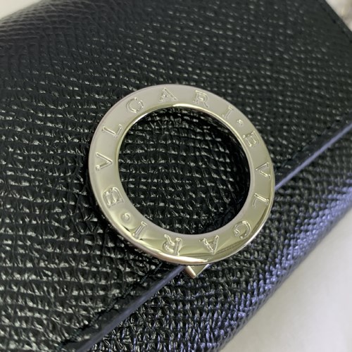 【爆買】【訳あり】ブルガリ キーケース 6連 キーホルダー カーフレザー ロゴクリップ ブラック メンズ 289360 BULGARI 正規品 ギフト プレゼントの画像