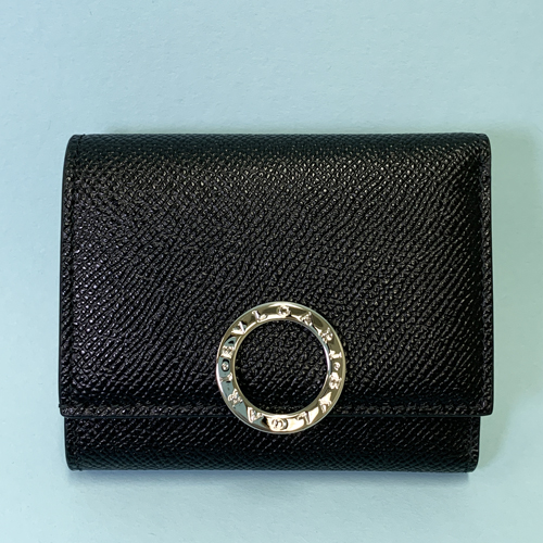 SALE最大1万円／ブルガリ クリップ 三つ折り財布 カーフレザー Wallet  
