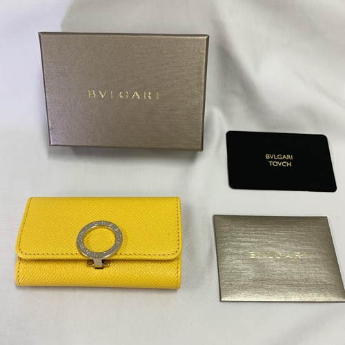 BVLGARI ブルガリキーケース レザー クリップ キーホルダー