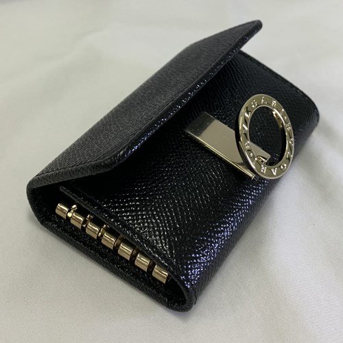 BVLGARI（ブルガリ） 財布 39341 カーフ ロゴ ブラック レザー ギフト