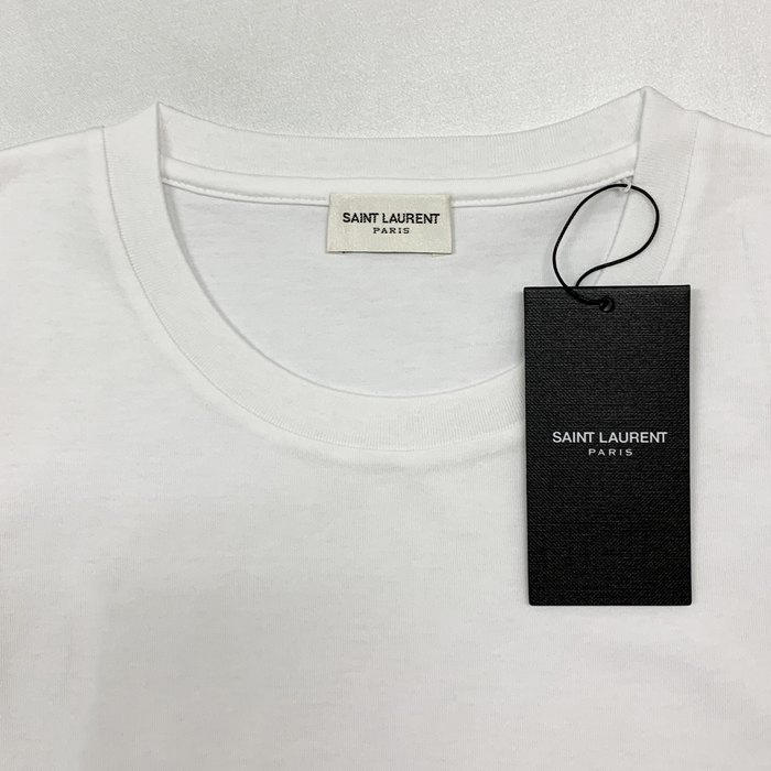 Yves Saint Laurent サンローラン ロゴ シンプル 半袖 Tシャツ