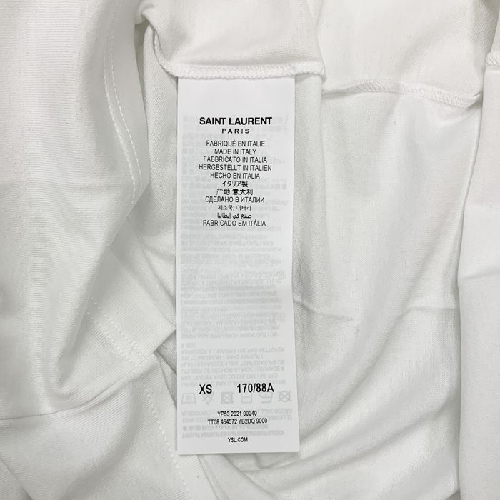 正規品★Saint Laurent Paris★ちびロゴ Tシャツ★白★ホワイト 正規品☆Saint Laurent Paris☆ちびロゴ Tシャツ☆白☆ホワイト