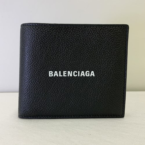 ＼SALE最大1万円／バレンシアガ 折り財布 CASH SQUARE FOLDED COIN ウォレット レディース メンズ ブラック  5943151IZI3 BALENCIAGA