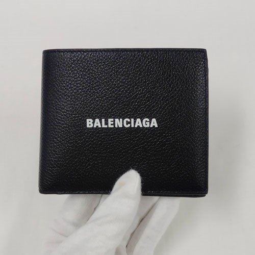 バレンシアガ 折り財布 CASH SQUARE FOLDED COIN ウォレット レディース メンズ ブラック 5943151IZI3 BALENCIAGA｜bianca-rose｜07