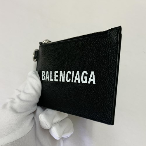 本物良品■バレンシアガ■レザー IDカードホルダー/ケース/キーリング 本物良品□バレンシアガ□レザー IDカードホルダー/コインケース