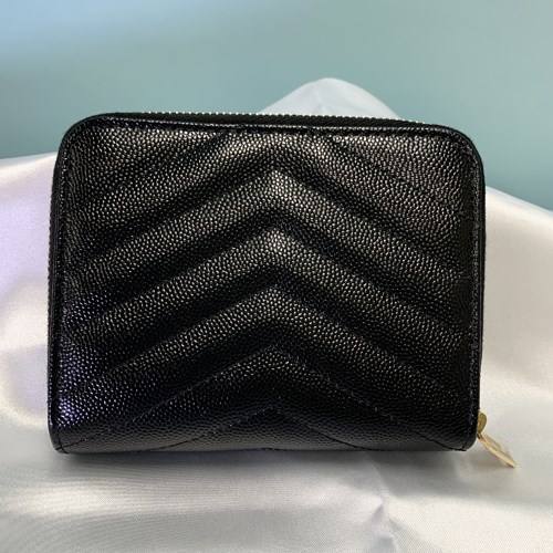 Yves Saint Laurent 水色 二つ折り財布 Yves Saint Laurent レディース二つ折り財布｜財布