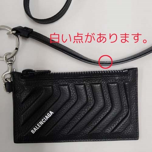 美品✨BALENCIAGA CASH カードケース 関税負担なしBALENCIAGA CASH ネックストラップ付きカードケース