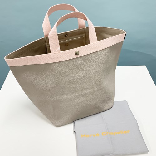 Herve Chapelier（エルベシャプリエ） バッグ レザー スクエア トート