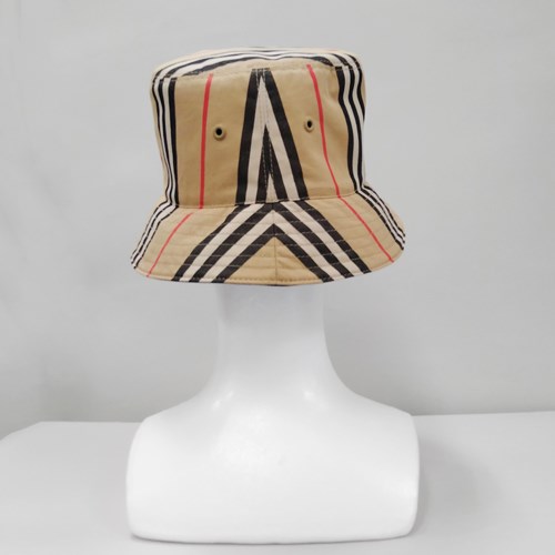 BURBERRY バケットハット ベージュ ストライプ BURBERRY - バーバリー