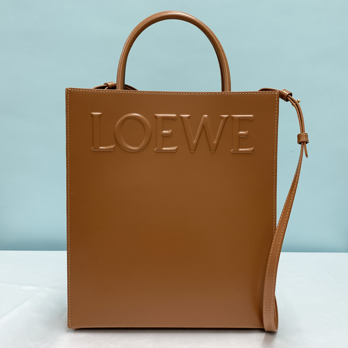 アウトレット特価!!【LOEWE】VERTICAL TOTE バック A933R18X14 LOEWE 【訳あり】ロエベ スリークカーフ スタンダード A4 トート