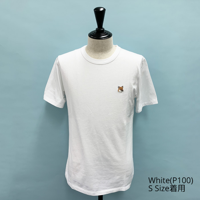 (メゾンキツネ)MAISON KITSUNE FOX HEAD Ｔシャツ AM00103KJ0008 MAISON KITSUNE 【訳あり】M メゾンキツネ Tシャツ フォックス