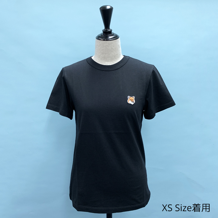 メゾンキツネ Tシャツ 半袖 人気 FOX HEAD PATCH レディース ブラック ネイビー グレー ホワイト AW00103KJ0005 MAISON KITSUNE MAISON KITSUNE メゾンキツネ Tシャツ 半袖 人気 FOX HEAD PATCH