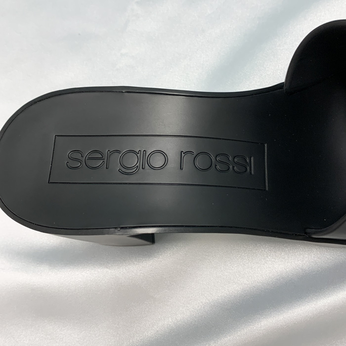 【爆買】セルジオロッシSR JELLY サンダル ミュール 40mm ブラック レディース B07210MFL172 SERGIO ROSSIの画像