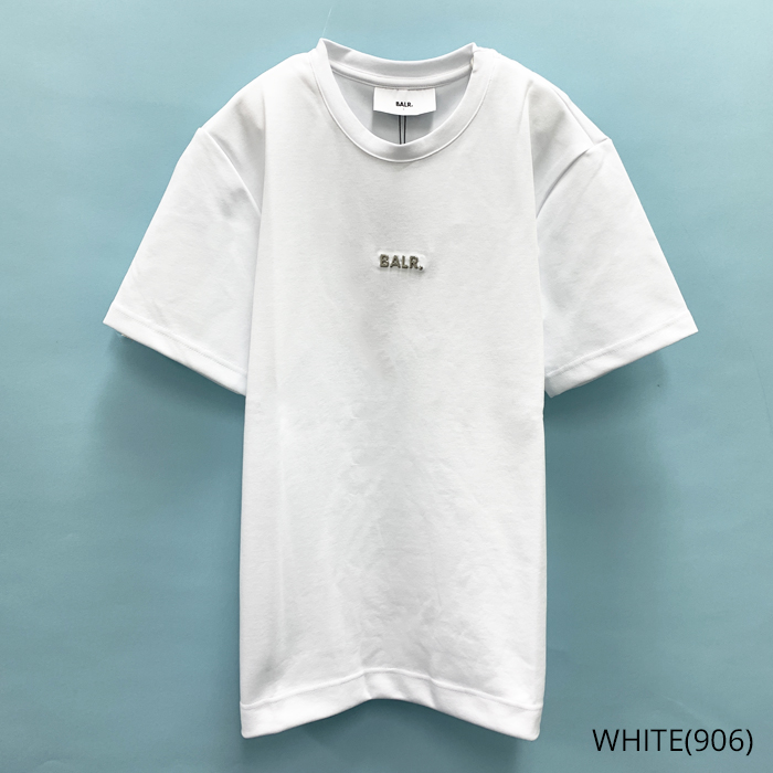 BALR メンズ 半袖 WHITE ボーラー　M BALR. ボーラー Tシャツ 半袖 Q Series Regular Fit ロゴ メンズ