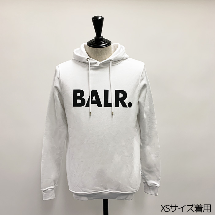 【BONUS ストア+5％】ボーラー スウェットBrand Straight Hoodie プルオーバー スウェット パーカー ブラック ホワイト メンズ B1261 1017 訳あり BALR.｜bianca-rose｜04