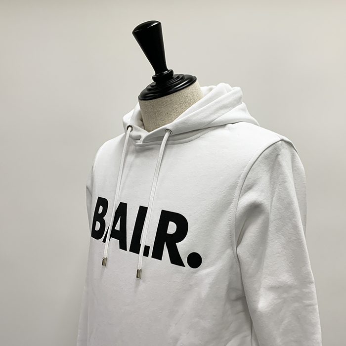 【BONUS ストア+5％】ボーラー スウェットBrand Straight Hoodie プルオーバー スウェット パーカー ブラック ホワイト メンズ B1261 1017 訳あり BALR.｜bianca-rose｜08