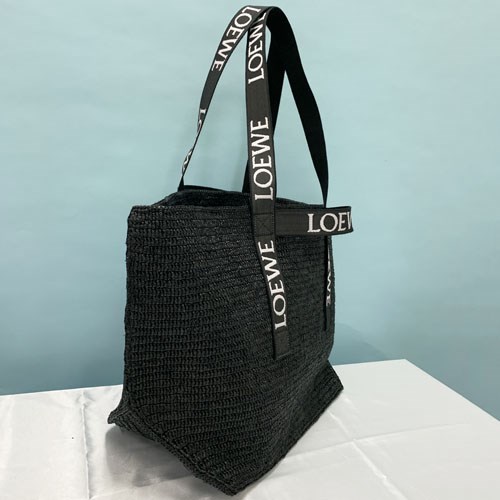 LOEWE（ロエベ） 【爆買】ロエベ ロゴ ラフィア フォールドショッパー