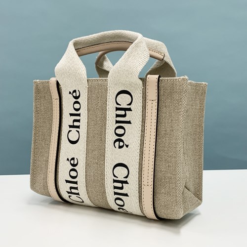 Chloe（クロエ） 人気 トートバッグ リボン キャンパス “woody