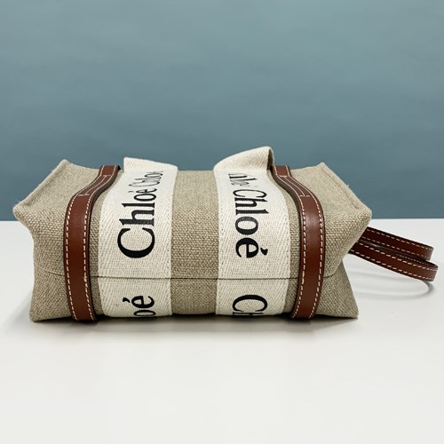 Chloe（クロエ） 人気 トートバッグ リボン キャンパス “woody