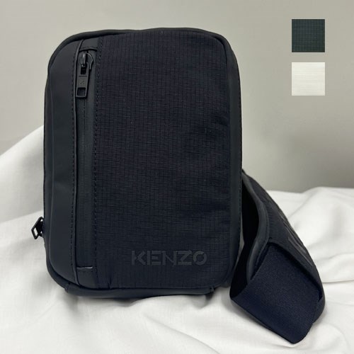 ケンゾー ショルダーバッグ Camera ストラップ付携帯ポーチ  メンズ レディース ブラック ホワイト FB65PM808B07 KENZO