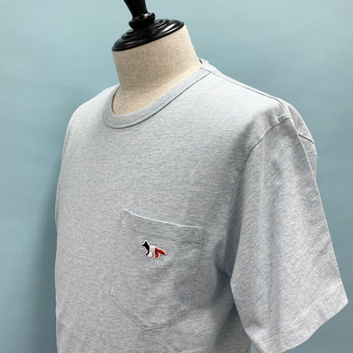 (メゾンキツネ) Tricolor Fox Tシャツ FM00120KJ0010 MAISON KITSUNE メゾンキツネ 半袖 TRICOLOR FOX Tシャツ メンズ