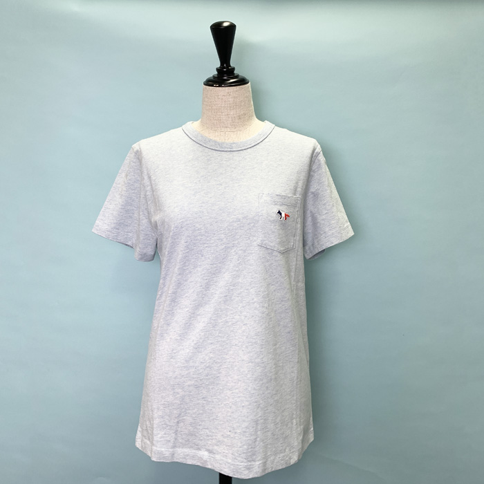 (メゾンキツネ) Tricolor Fox Tシャツ FW00107KJ0010 メゾン キツネ トリコロールフォックス パッチ クラシック