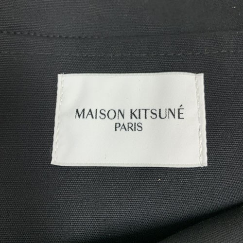 メゾンキツネ バッグ Aバーリル トート トートバッグ キャンバス  ネイビー レディース IU05161WW0008 MAISON KITSUNE｜bianca-rose｜06