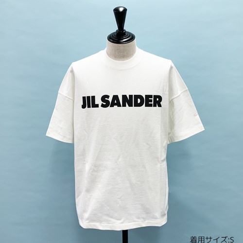 【ボーナスストア+5%】ジルサンダー 半袖 Tシャツ ロゴ T-シャツ メンズ ホワイト J21GC0001J45148 JIL SANDER
