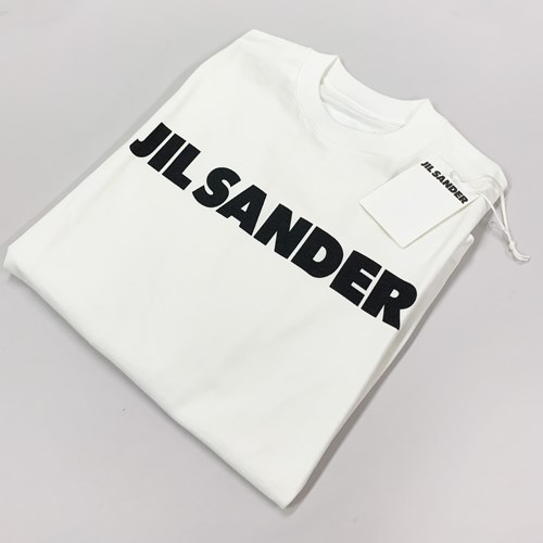 【ボーナスストア+5%】ジルサンダー 半袖 Tシャツ ロゴ T-シャツ メンズ ホワイト J21GC0001J45148 JIL SANDER