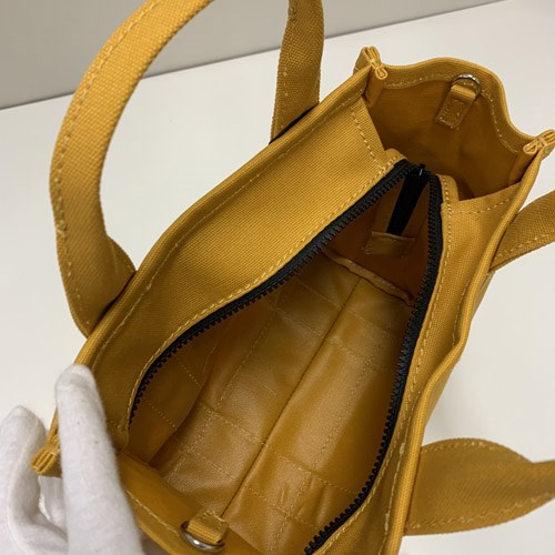 【爆買】MARC JACOBS マークジェイコブス 人気商品 キャンバス ロゴ 2WAY ミニトラベルトートバッグ レディース サンフラワー M0016493-766の画像