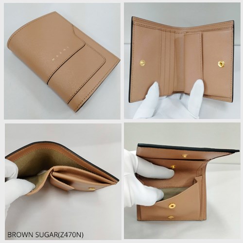 MARNI マルニ 財布 小物 サフィアーノレザー バイフォールド