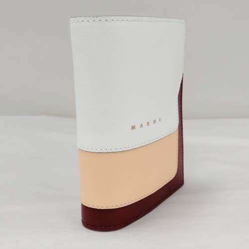 MARNI（マルニ） 折りたたみ財布 二つ折り バイカラー サフィアーノ