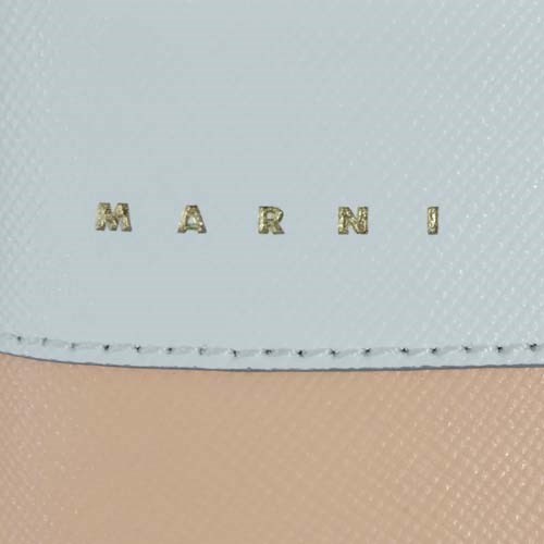 MARNI（マルニ） 折りたたみ財布 二つ折り バイカラー サフィアーノ