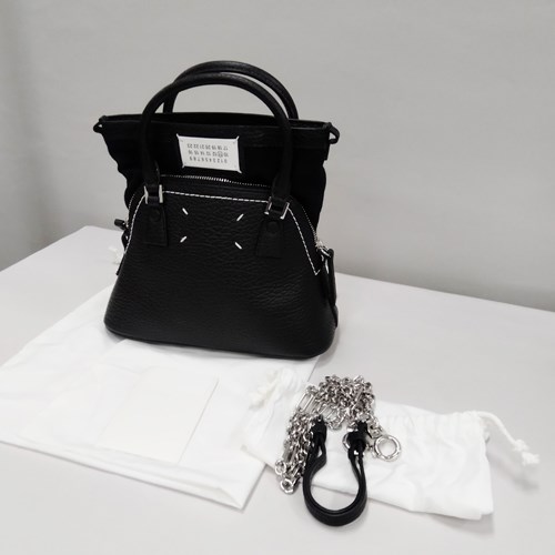 メゾンマルジェラ ショルダーバッグ レザー 5AC Classiqueマイクロ バッグ レディース ブラック S56WG0081P4455 MAISON MARGIELA | Maison Margiela | 10