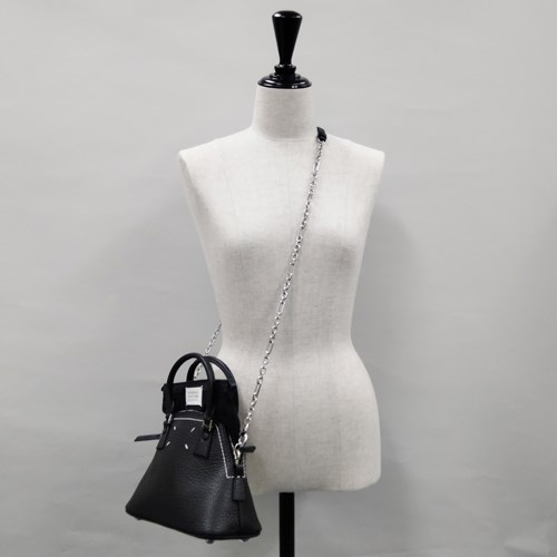 メゾンマルジェラ ショルダーバッグ レザー 5AC Classiqueマイクロ バッグ レディース ブラック S56WG0081P4455 MAISON MARGIELA | Maison Margiela | 08