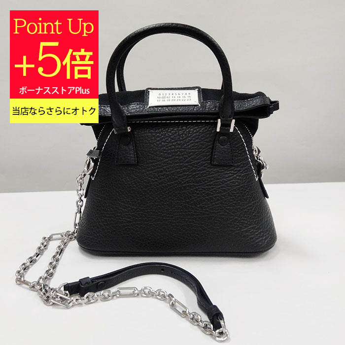 メゾンマルジェラ ショルダーバッグ レザー 5AC Classiqueマイクロ バッグ レディース ブラック S56WG0081P4455 MAISON MARGIELA | Maison Margiela