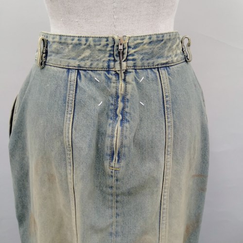Maison Margiela メゾン・マルジェラ プリーツ デニム スカート