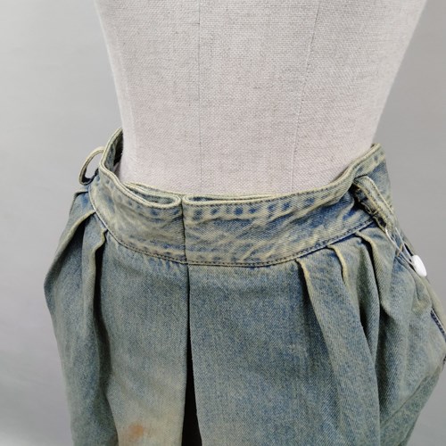 Maison Margiela メゾン・マルジェラ プリーツ デニム スカート