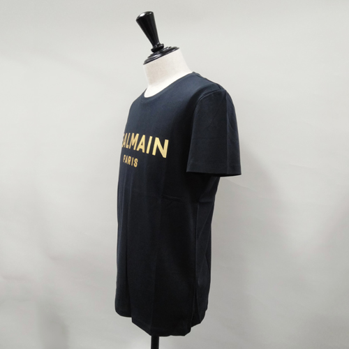 BALMAIN（バルマン） Tシャツ WH1EF000B121 ロゴ ブラック ホワイト