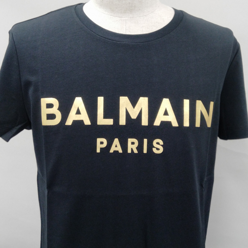 カナさん専用BALMAIN ロゴTシャツ ホワイト 34サイズ バルマン ロゴ BALMAIN（バルマン） Tシャツ WH1EF000B121 ロゴ ブラック ホワイト