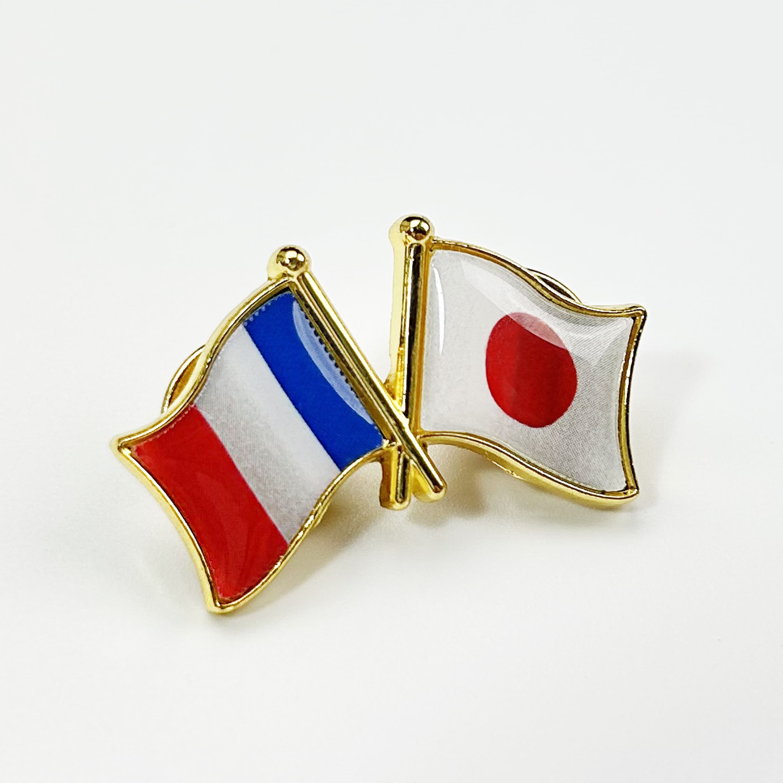 国旗ピンバッジ 日本と41カ国組み合わせ 友好バッジ ダブル国旗 : From