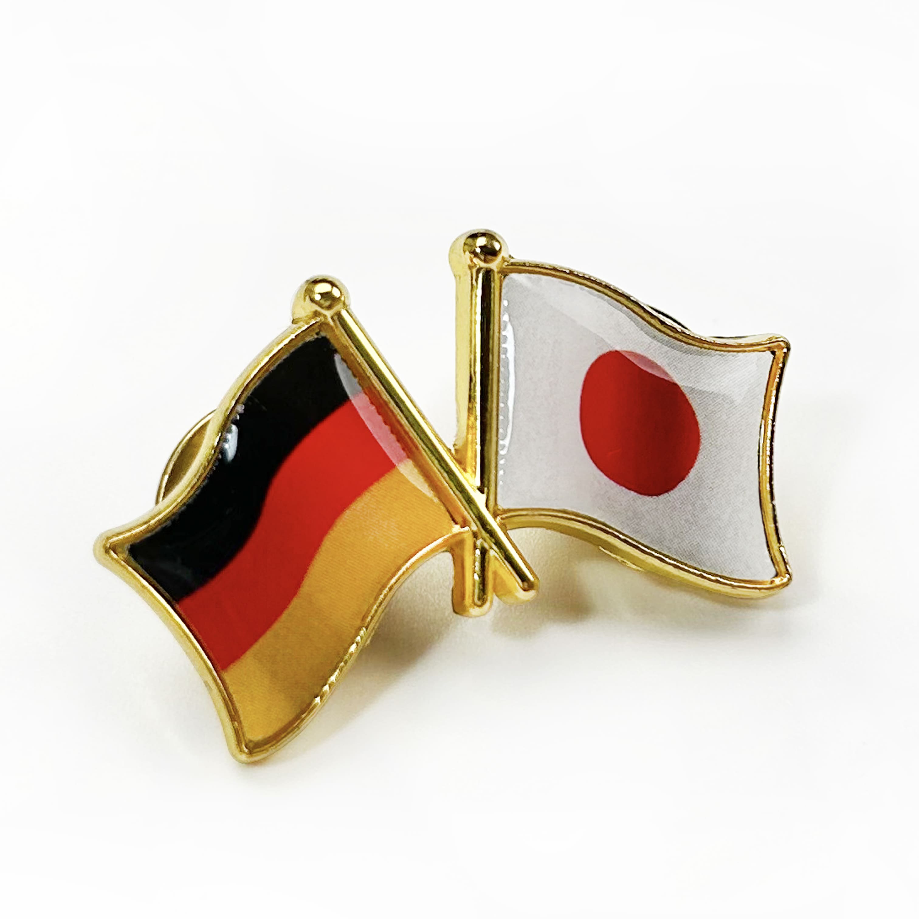 国旗ピンバッジ 日本と41カ国組み合わせ 友好バッジ ダブル国旗 : From