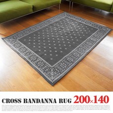 Cross Bandanna Rug 200140cm Gray 1color