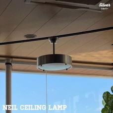 NEIL CEILING LAMP SILVER HERMOSA