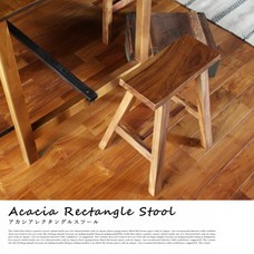 acacia rectangle stool アデペシュ