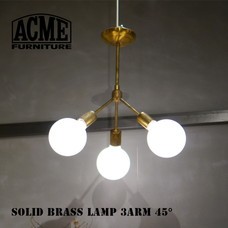 SOLID BRASS LAMP 3ARM 45 ACME Furniture