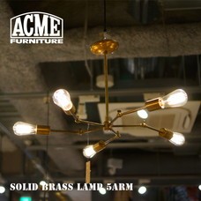 SOLID BRASS LAMP 5ARM ACME Furniture