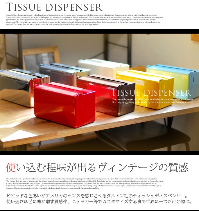 雑貨 ダルトン DULTON ティッシュ ディスペンサー ステンレス TISSUE