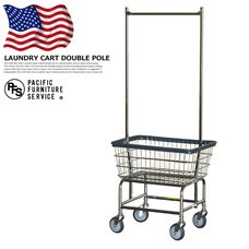 LAUNDRY CART DOUBLE POLE PACIFIC FURNITURE SERVICE