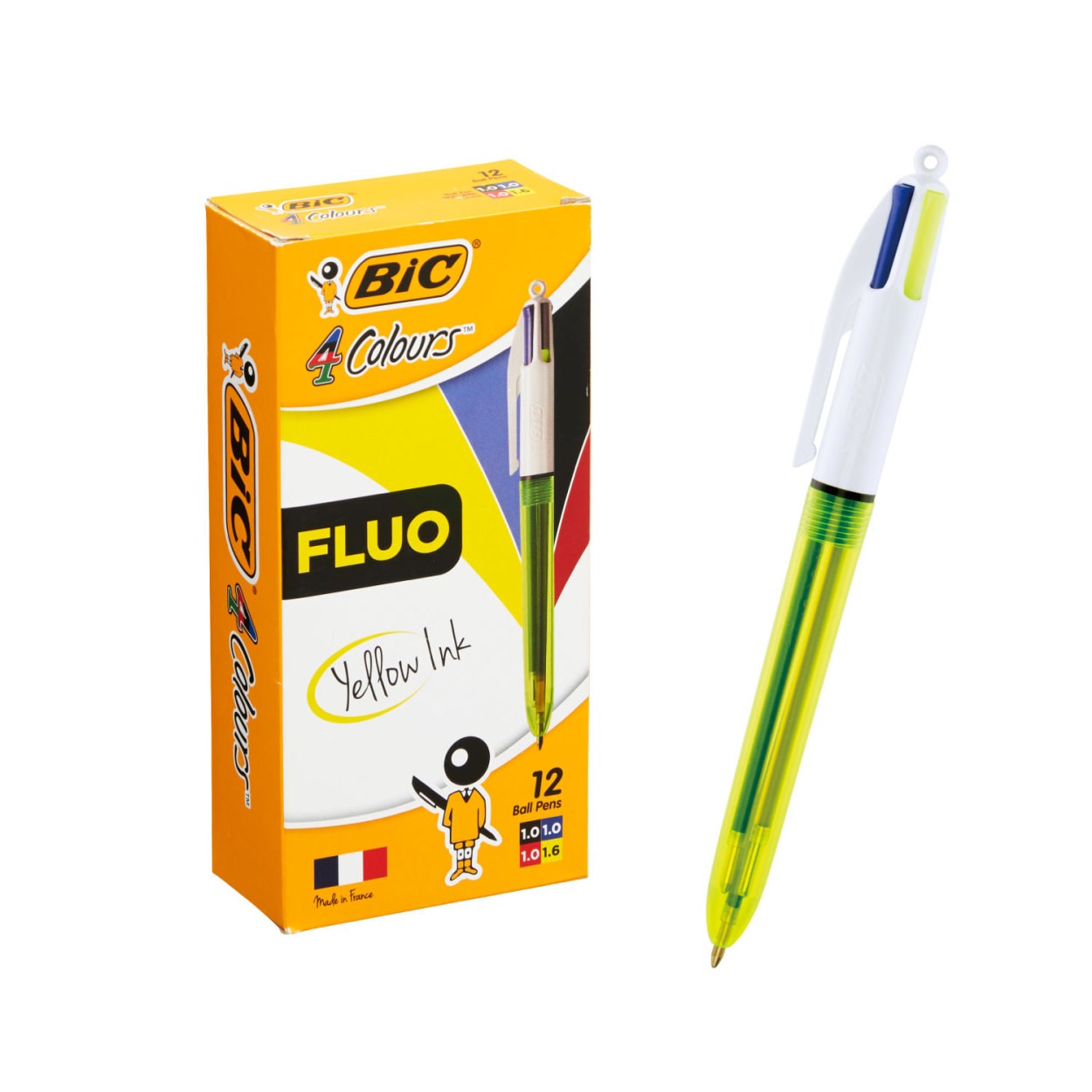 公式】 BIC 4色ボールペン 12本 セット ボールペン 多色ボールペン
